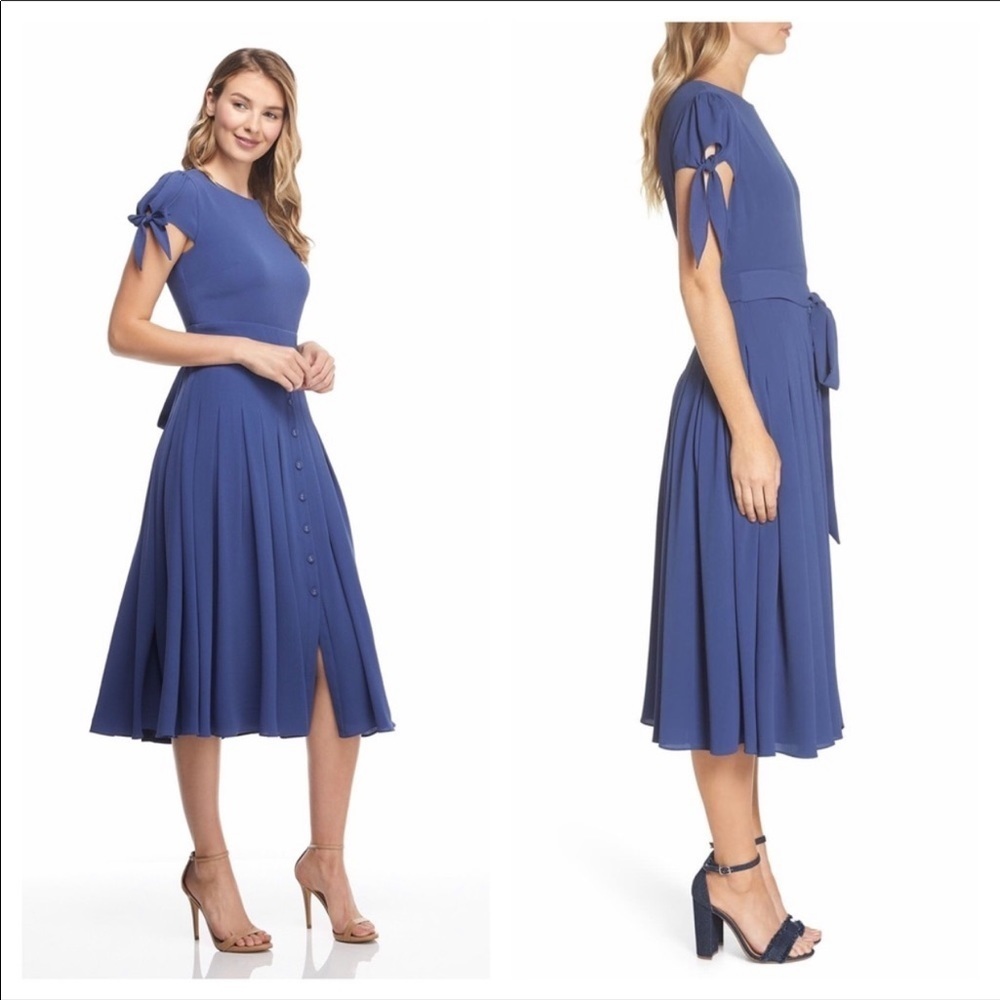 Gal Meets Glam | Bette Fit & Flare Pleat Dress